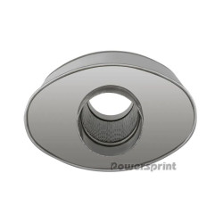 Silenziatore ovale da 70 mm Powersprint HF 35