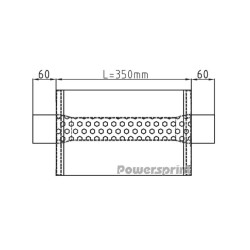 Silenziatore ovale da 63 mm Powersprint HF 35