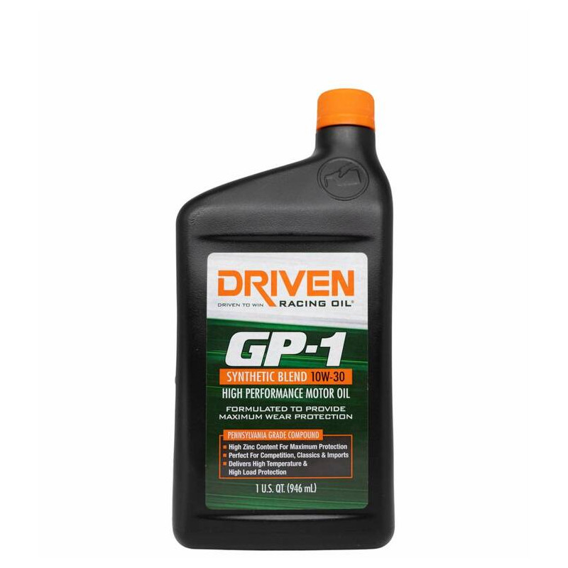 Olio sintetico ad alte prestazioni Driven GP-1 10w30 1 quart - 946 ml