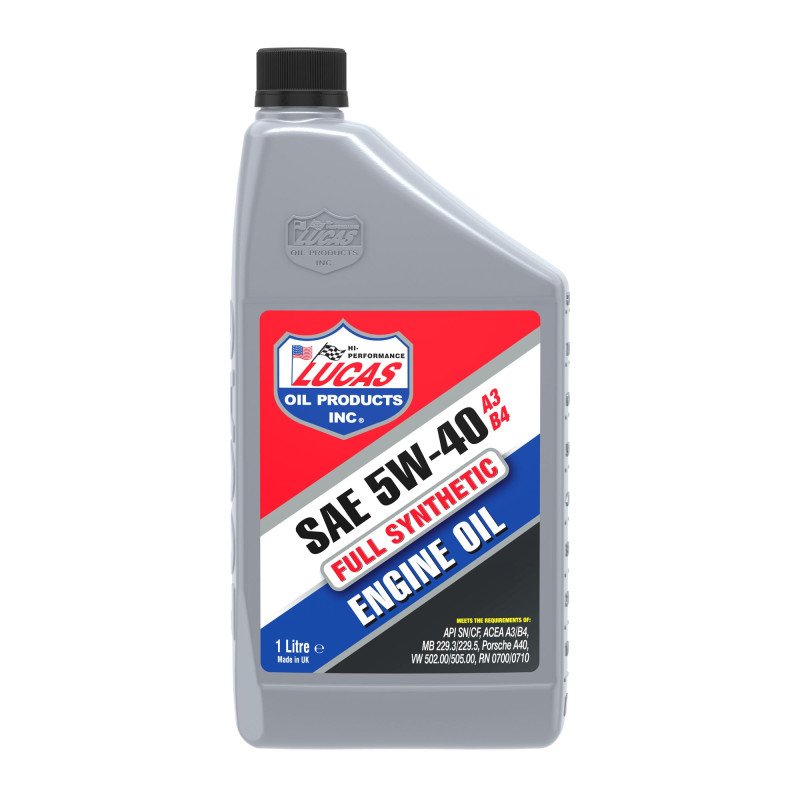 Olio motore lucas oil sintetico 5W-40 A3/B4 - tanica da 1 litro