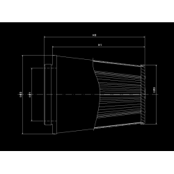Filtro aria 110 mm BMC single air FBSA110-300