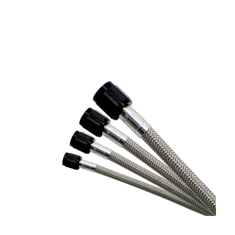 Tubo da 1,8 metri flessibile intrecciato in acciaio inossidabile 6AN con estremità nere Nitrous Express NX-12072 Tubo da 1,8 metri flessibile intrecciato in acciaio inossidabile 6AN con estremità nere Nitrous Express NX-12072