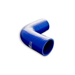 Curva 90° 60 - 63 mm lunghezza 150 mm in silicone blu